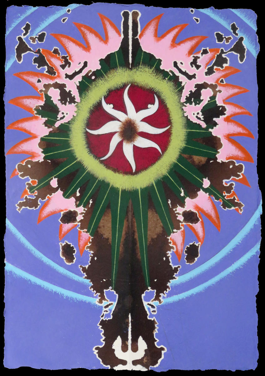 Who's Afraid of Falling   2023
ink and acrylic on paper   11.5" x 8"