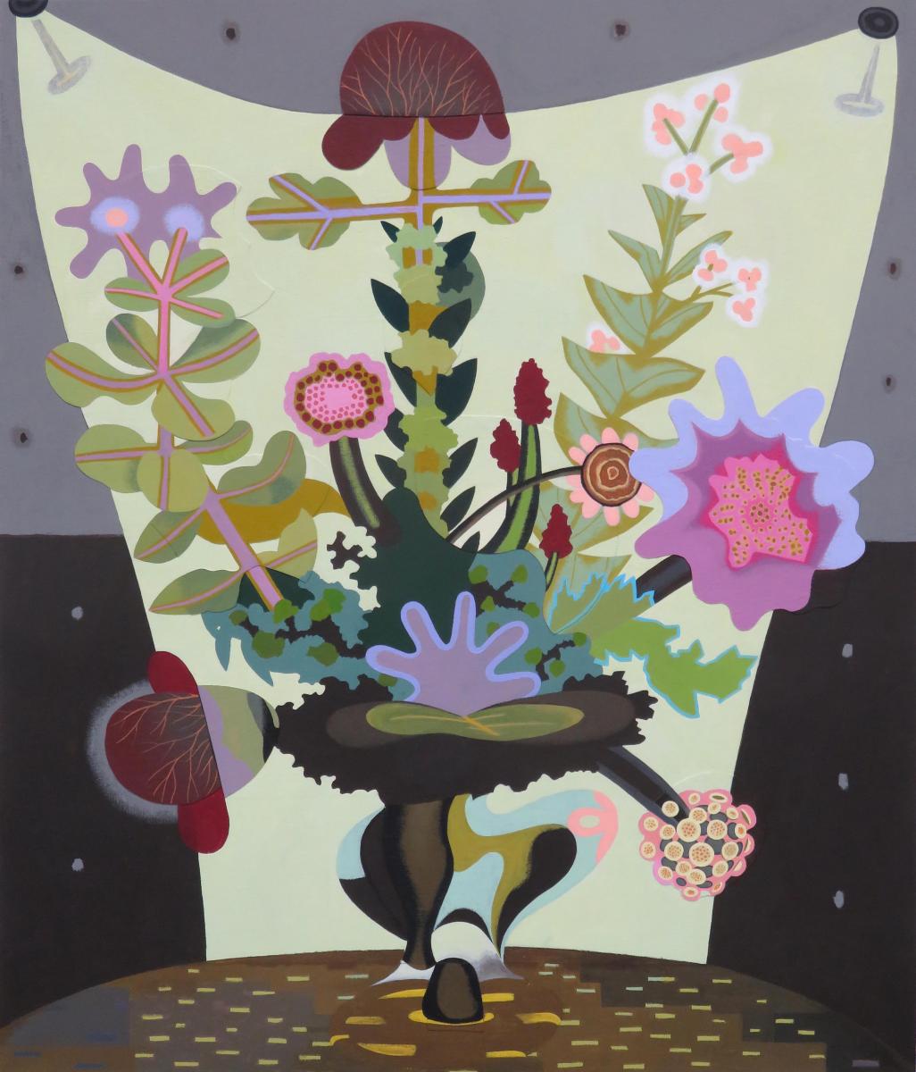 Strange Day, 2018 - 2024
acrylic on linen   42" x 38"