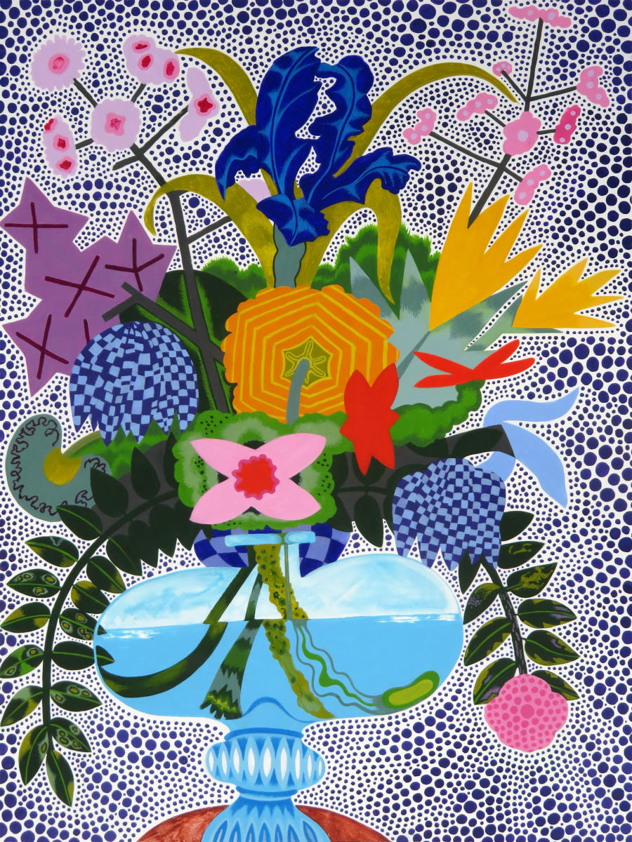 Bingo  2026
acrylic on Yupo  26" x 18" 