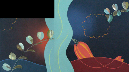 The Curve, 2012
acrylic on linen
diptych 16" x 28"