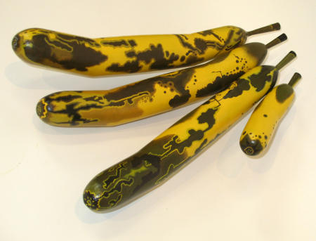 Because It Has a Peel #4 (Banana Hand), 2018
acrylic on maple
3" x 24" x 18"
