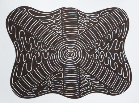 Blossom 2 A (Reverse), 2019
ink on paper
22" x 30"