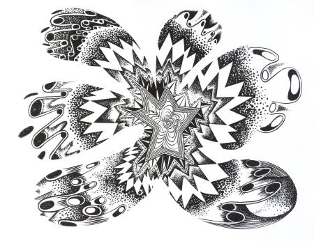 Blossom #5, 2020
ink on paper
22" x 30"