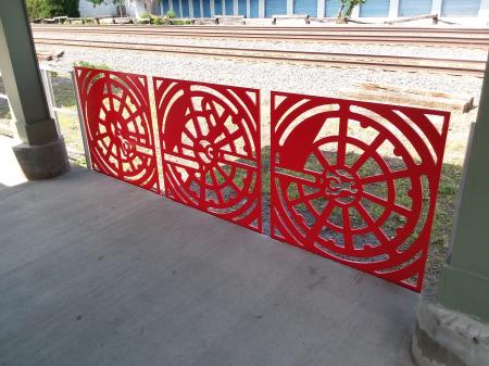 Driving Wheels
2020
painted carbon steel
4' x 12' x .625"