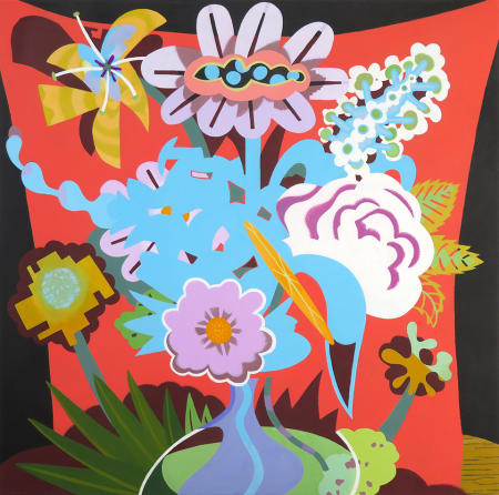 Boo-K, 2019 - 2022
acrylic on linen
42" x 42"