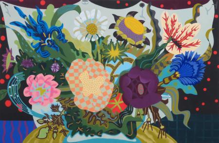 This Here   2025
acrylic on canvas   34" x 52"