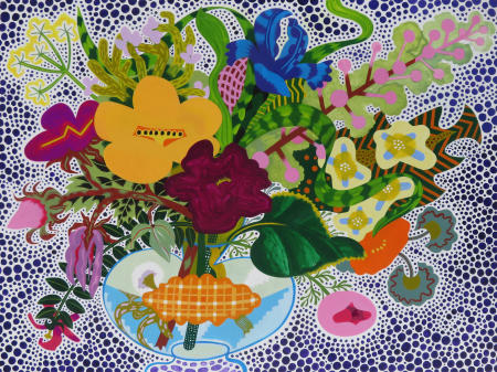 Hoopla  2026
acrylic on Yupo  18" x 26" 