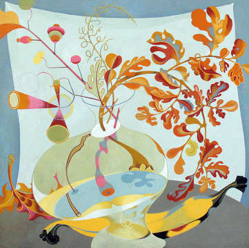 Like Life #3, 2009
casein on panel
18" x 18"